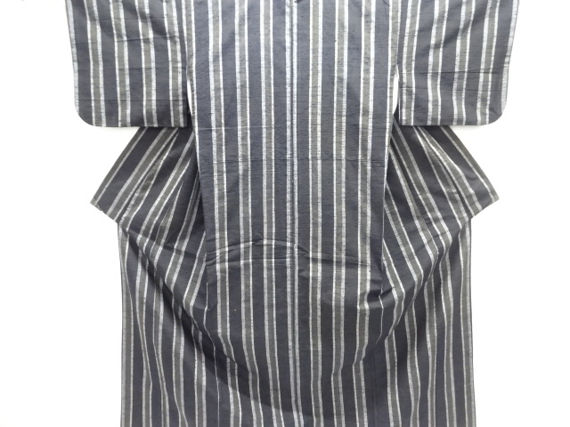 JAPANESE KIMONO / MAWATA TSUMUGI / WOVEN STRIPE